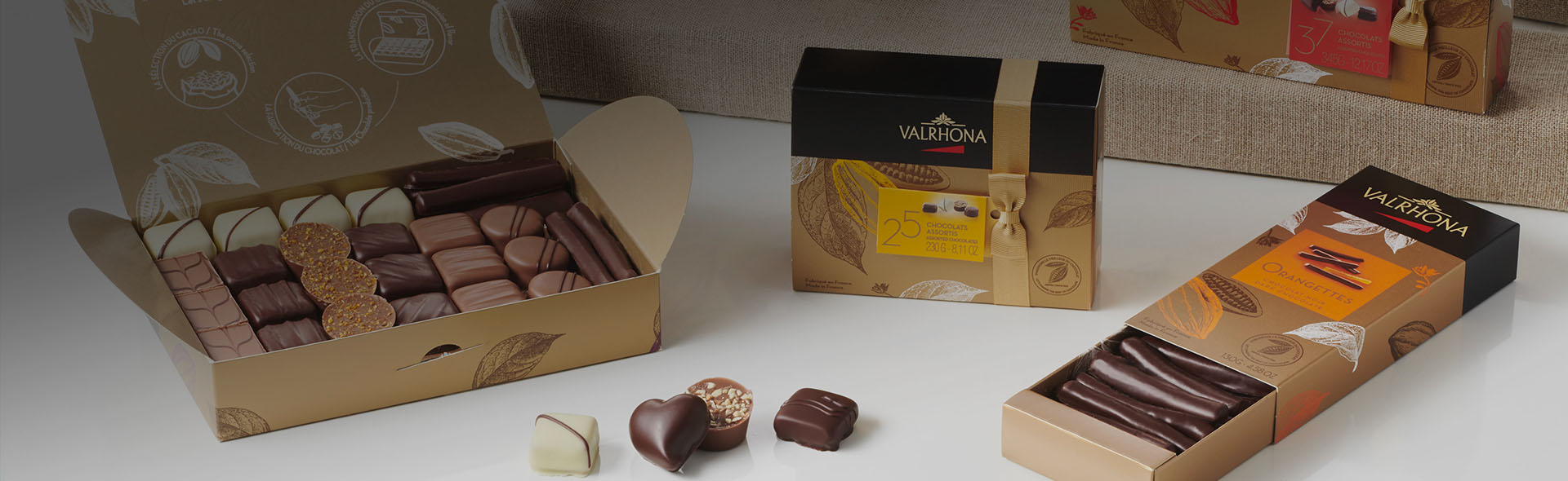 chocolats assortis en boîte personnalisable