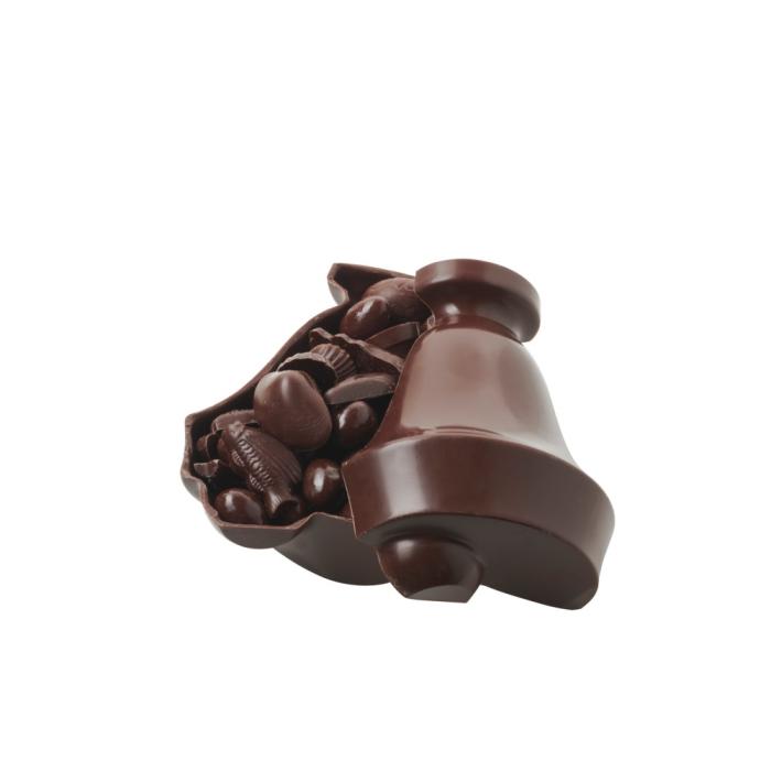 moulage chocolat cloche noir par valrhona