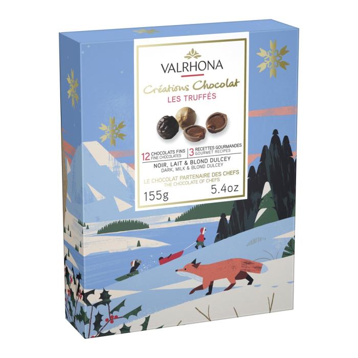 coffret creation chocolat les truffes par valrhona